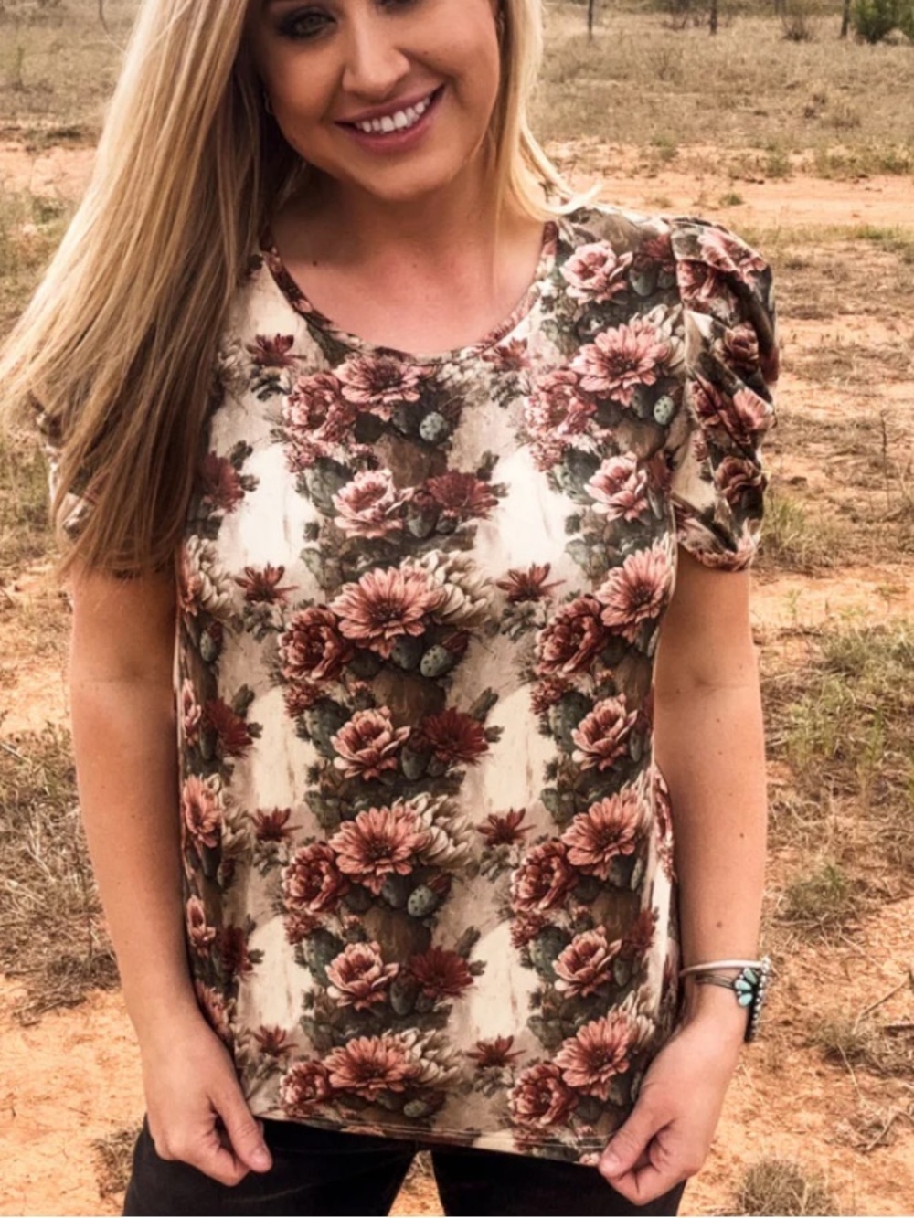 Cactus Bloom Top